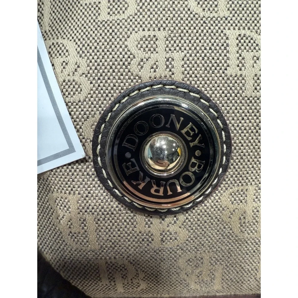 Dooney & Bourke HP785 Y8 Medium Domed Satchel Handbag Purse Mushroom New Tags